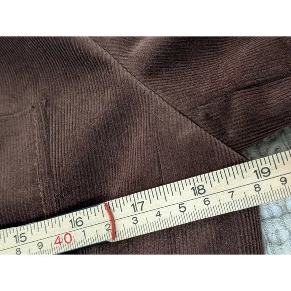 Talbots Women's Brown Corduroy Blazer Jacket Size 10 Classic Single Breasted - Picture 7 of 11